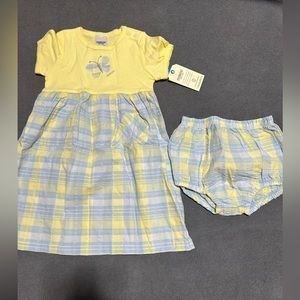 BNWT Vintage Oshkosh dress with matching bottoms outfit (24months)